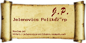 Jelenovics Polikárp névjegykártya